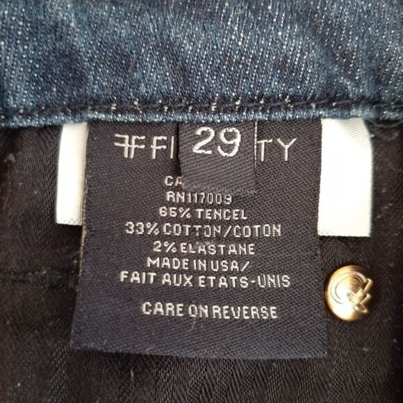 FIDELITY | Octavia Mid Rise Trousers Flare Leg Jeans Jett Rinse Sz 29 - Picture 10 of 12